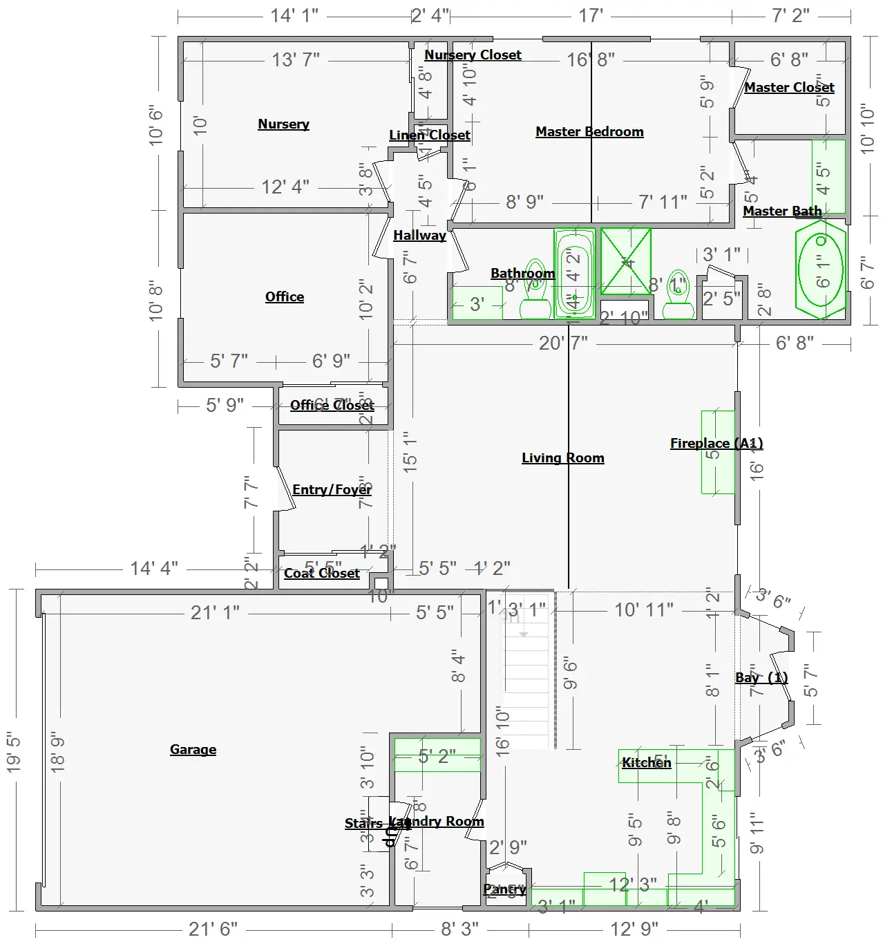 (1) Requirements : FLOOR PLANS