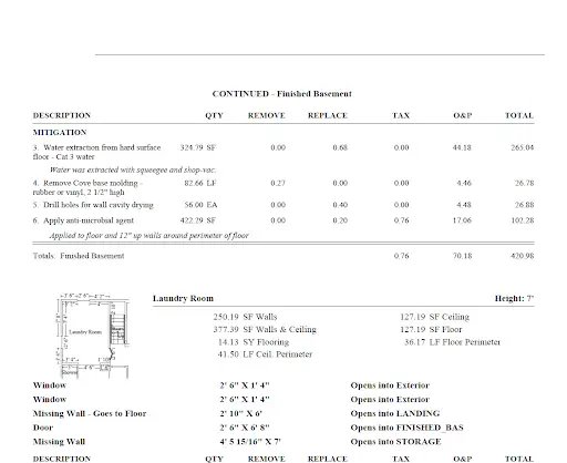 (1) Requirements : FLOOR PLANS